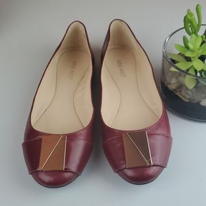 Nine west wine flats